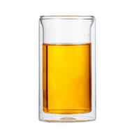 淵之源 雙層玻璃杯小巧卡通爽口杯無(wú)蓋透明功夫茶杯茶杯喝水杯茶道待客