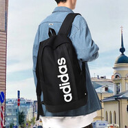 阿迪達(dá)斯（adidas）雙肩包電腦包男包女包初高中學(xué)生書包背包大容量運(yùn)動(dòng)健身包登山包 HT4746黑色/46*26*16cm MISC