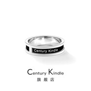 CENTURY& KINDLE小ck系列黑陶瓷戒指男女情侶對戒歐美時尚潮流男戒子節(jié)日情侶禮物 黑陶瓷戒指 9號
