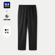 海瀾之家（HLA）休閑褲男裝24秋冬季新款輕商務(wù)時(shí)尚系列加厚保暖男士合體長(zhǎng)褲子 HKCAW3W053A黑色6A L /175建議70-74kg