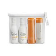 安利（Amway）新新款個(gè)護(hù)旅行套裝沐浴露身體乳洗發(fā)水護(hù)發(fā)分裝瓶戶外便攜 個(gè)護(hù)旅行4件套含產(chǎn)品