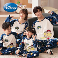 迪士尼（Disney）親子睡衣秋冬款一家三口家庭裝珊瑚絨加厚冬天男女童法蘭絨家居服 【絨】MX11604 奧特曼 170 爸爸L【170cm /130斤左右】