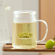 雅集筑茗杯泡茶杯茶水分離加厚過(guò)濾玻璃杯辦公茶道喝茶杯男女士個(gè)人杯