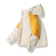 西域駱駝（VANCAMEL）沖鋒衣三合一可拆卸加厚保暖外套情侶款防寒服登山服活力校服定制 HS9805卡其-女 S