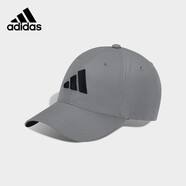 adidas阿迪達斯帽子男女休閑運動帽遮陽時尚潮流棒球帽網(wǎng)球帽戶外鴨舌帽 灰色 HS5512