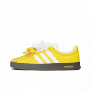 阿迪達(dá)斯 （adidas）定制球鞋 adidas neo VL Court 2.0 蕾絲 涂鴉 簡(jiǎn)約百搭 女子 白黃 35.5 支持鑒定 假一賠三