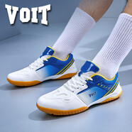 沃特乒乓球鞋男女款減震專(zhuān)業(yè)透氣跑步休閑鞋羽毛球運動(dòng)訓練鞋 藍色 43.5