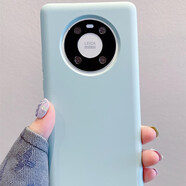 米獅【液態(tài)硅膠】 華為mate80pro手機殼mate70保護套純色超薄70pro防摔高級60pro感簡(jiǎn)約50情侶款保護套 【冰川藍】真液態(tài)硅膠 肌膚手感 華為 Mate 40 Pro