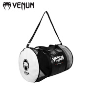 VENUM毒液 拳擊訓(xùn)練運(yùn)動(dòng)網(wǎng)圓筒包斜挎單肩健身運(yùn)動(dòng)旅行包登山包手提包 黑白色 均碼