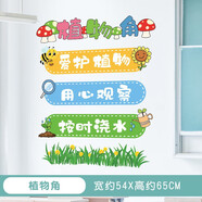 歐仕圖（OUSHITU）墻貼自粘 圖書(shū)角布置閱讀區(qū)小學(xué)幼兒園教室班級(jí)文化建設(shè)墻面貼紙 植物角