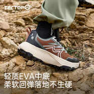 探拓（TECTOP）戶外緩震跑步鞋男鞋越野彈力運(yùn)動(dòng)徒步登山鞋子 落日橙/經(jīng)典黑 44