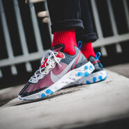 耐克（NIKE）新款男鞋React Element 87 運(yùn)動(dòng)跑步鞋 AQ1090-003 43
