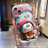 第一季 紅米note12防摔手機殼保護套 紅米note12pro曲邊相框tpro波浪軟殼網(wǎng)紅女款 透明-呆萌哆啦 紅米note10 5G