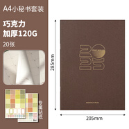 卡杰2025年日程本a4工作小秘書年月歷記事本行事歷效率手冊帶日歷的筆記本桌面大號每月打卡計劃表定制 套裝-2025年巧克力*1本+專屬貼紙*2份
