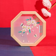 繡魁新款印花刺繡DIY八角框創(chuàng)意禮物飾品蘇繡小件自己制作手工刺繡 平安飛花【棉線+材料包+框】