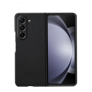三星Galaxy Z Fold5/W24 原裝手機殼 環(huán)保生態(tài)皮保護殼 皮質(zhì)手機套 黑色
