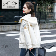 織姬短外套女2025春裝新款時(shí)尚休閑韓版寬松顯瘦女士小開(kāi)衫外套女裝潮 米色常規款 常規 氣質(zhì)名媛上衣女春秋衣服女學(xué)生流行 L 棒球服女女潮泫雅風(fēng)女生穿搭少女洋氣ins