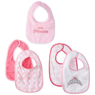 Luvable friends 趣味印花圍兜 Pink Princess 均碼