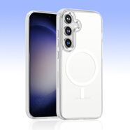 LDYE三星S24手機殼透明車(chē)載磁吸適用Gaaxy S24Utra保護套防摔新款s24+硬殼包Magsafe無(wú)線(xiàn)充電24十時(shí)尚 【透明色】透明防摔/Magsafe磁吸 三星Gaaxy S24