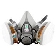 3M 6200防毒面具防護(hù)等堿性氣體面罩 6200配6004面具套裝七件套