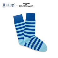 CORGI柯基DOCTOR WHO聯(lián)名條紋襪情侶棉女春季中筒襪男送男友情人節(jié)禮物 blue 男款39-43