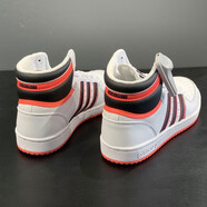 阿迪達斯 （adidas）三葉草高幫板鞋女鞋2025新款夏季復(fù)古運動小白鞋休閑鞋子HR1415 HR1415白色黑紅 36