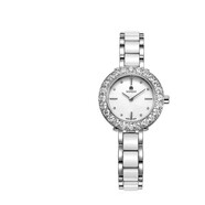 名爵（MANJAZ） 瑞士女表時(shí)尚滿(mǎn)鉆石英腕表送老婆女友媽媽女生圣誕禮物 6197L CW2-WTW-P1-C