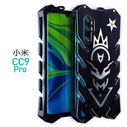龍豈 小米10pro手機殼金屬邊框保護套play變形金剛cc9pro防摔5g全包mi cc9e定制潮 小米CC9Pro 火神：黑色