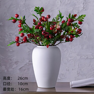 景德鎮(zhèn)陶瓷花瓶擺件客廳插花落地高級感種花盆大復古陶罐水養(yǎng)中式 月光白中號【可水培 不含花】
