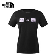 The North Face北面短袖T恤女戶外舒適休閑短袖8AVC 黑色/JK3 S
