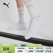 彪馬（PUMA）官方男女低幫經(jīng)典復(fù)古百搭輕便透氣休閑運動板鞋 REBOUND 380747 白-白-淺灰-02 35.5