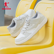 喬丹男鞋板鞋2026新款春季空軍一號白色休閑鞋子男士運動(dòng)鞋男款小白鞋 淡灰/喬丹白-0535 44