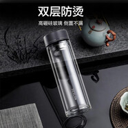 德世朗德世朗雙層玻璃杯300ml辦公泡茶過濾車載男女士通用水杯DQXB-300