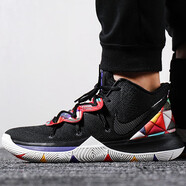 耐克（NIKE）男款Kyrie 5聯(lián)名黑橙歐文5代全新運動(dòng)休閑鞋氣墊實(shí)戰緩震籃球鞋 AO2919-010 40.5