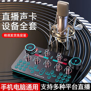 貝音凱 V20主播唱歌聲卡套裝電容麥外置手機(jī)電腦通用全民K歌抖音帶貨戶外直播支架麥克風(fēng)專業(yè)直播設(shè)備 V20聲卡U87大振膜套裝（網(wǎng)紅直播）
