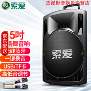 索愛（soaiy） SA-T29 廣場舞音響 藍(lán)牙拉桿音箱戶外便攜式音響帶無線麥克風(fēng) 15英吋重低音T29+雙無線話筒