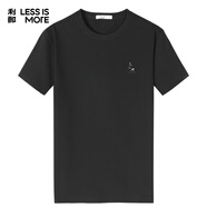 利郎 LESS IS MORE【冰萃無(wú)痕】T恤男冰感超細旦珠地短袖上衣黑色175