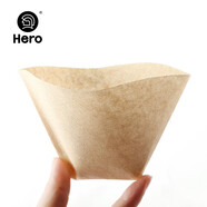 Hero 咖啡濾紙 手沖咖啡過(guò)濾紙美式咖啡機滴濾杯滴漏咖啡機過(guò)濾紙原色