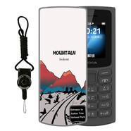 貝倫斯 諾基亞105手機殼卡通2023版4g/2g學(xué)生老人機時(shí)尚簡(jiǎn)約創(chuàng  )意個(gè)性定制保護套 白-加州公路+掛繩 諾基亞105【2021版4g】