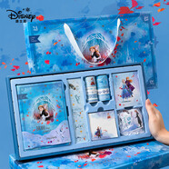 迪士尼（Disney）手賬本禮盒套裝 兒童女孩生日禮物網(wǎng)紅ins少女心記事本 學生筆記本文具套裝 艾莎公主藍