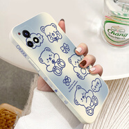 攻迪vivoy31s手機殼女y30g標準版y93s保護套y73s可愛(ài)卡通小熊Y76S全包直邊硅膠軟 【古董白】淘氣小熊 vivo Y31s標準版