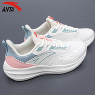 安踏（ANTA）女鞋運動鞋子女鞋秋冬季新款跑步鞋防滑綿綿彈軟底耐磨休閑鞋 象牙白/藕粉 39