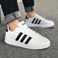 阿迪達斯板鞋男鞋2025冬季新款健身訓練鞋子輕便透氣休閑鞋低幫緩震運動(dòng) F36392 42.5