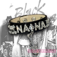 壯壯虎NANA周邊 大琦娜娜朋克風(fēng)手鏈 朋克手鏈亞文化蛇皮皮質(zhì)手鏈潮流 吉他NaNa手鏈