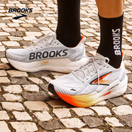 布魯克斯（BROOKS） 烈風(fēng) Hyperion Max 2專業(yè)馬拉松競速減震男女款體育跑鞋 【男款】天藍(lán)灰/紅桃色/黑色 42.5