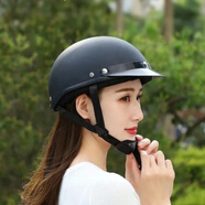 卡維妲（KAWEIDA）2025新款電動(dòng)車(chē)頭盔半盔男女四季通用遮陽(yáng)輕便夏季電瓶車(chē)安全帽3C 機(jī)車(chē)款(啞光黑色) 均碼