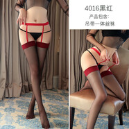 IMPRESSWIT跨新年戰(zhàn)衣圣誕節(jié)主題戰(zhàn)袍歐美風(fēng)紅色性感秋冬吊帶連衣裙小媽短裙 黑紅拼接吊帶一體絲wa 均碼建議80-120斤保密發(fā)貨