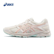 亞瑟士ASICS女鞋網(wǎng)面跑鞋百搭緩震運動鞋透氣跑步鞋 GEL-CONTEND 4 米色/藕粉 37