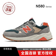 新百倫男鞋情侶跑步鞋女鞋春秋款復(fù)古休閑運(yùn)動鞋情侶百搭軟底n字鞋跑鞋 580碳灰橘 43 偏小多拍一碼