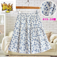 初徑雪紡短裙女夏季新防走光碎花小清新大尺碼A字裙高腰蓬蓬半身裙裙 815-32 新面料 均碼